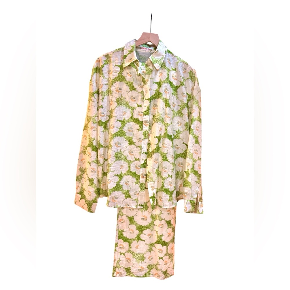 Bailey Rose Floral Set (blouse+pants) NWOT - Picture 6 of 12